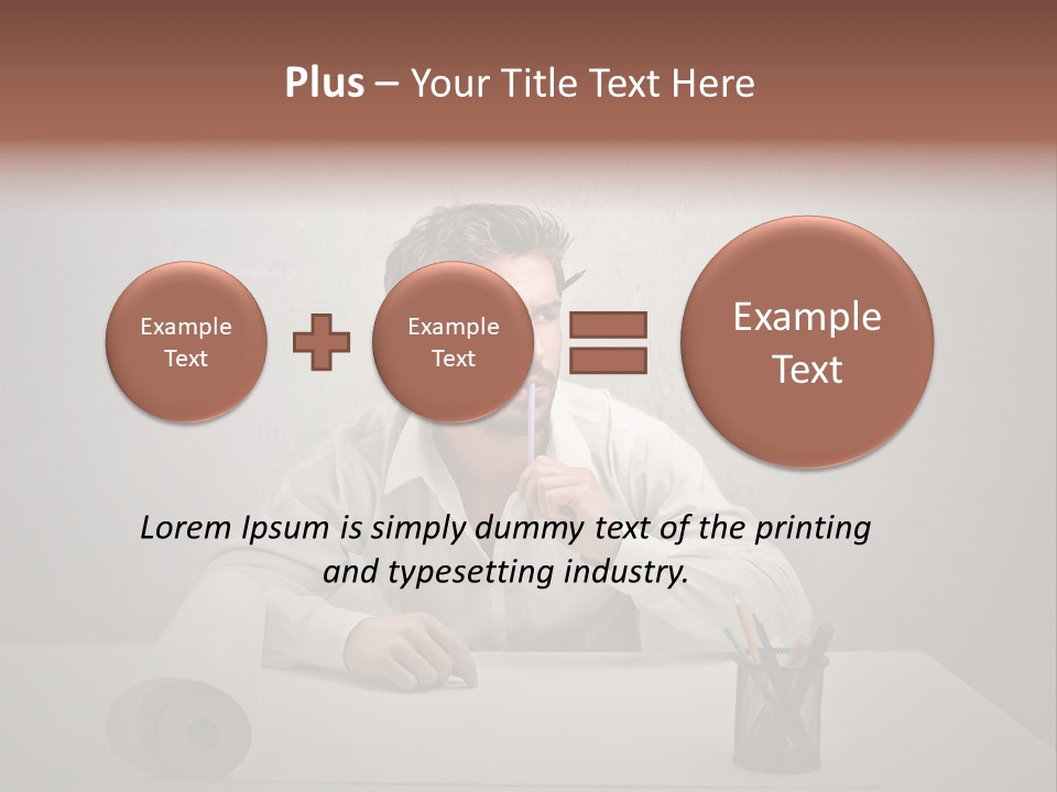 Draw Think Background PowerPoint Template