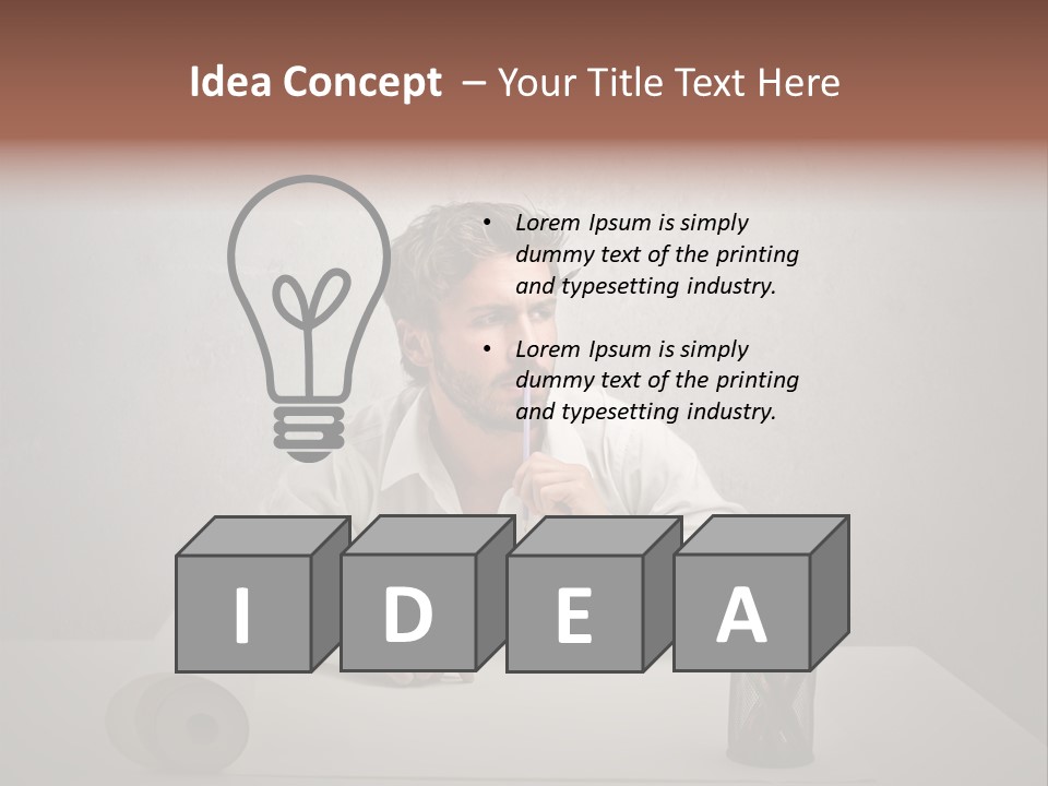 Draw Think Background PowerPoint Template