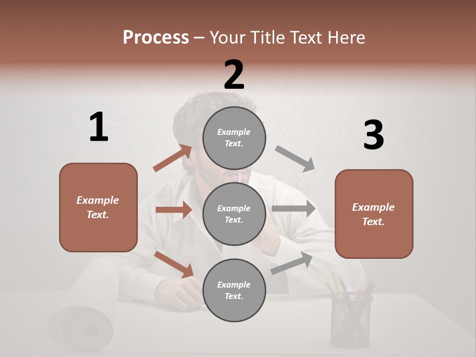 Draw Think Background PowerPoint Template
