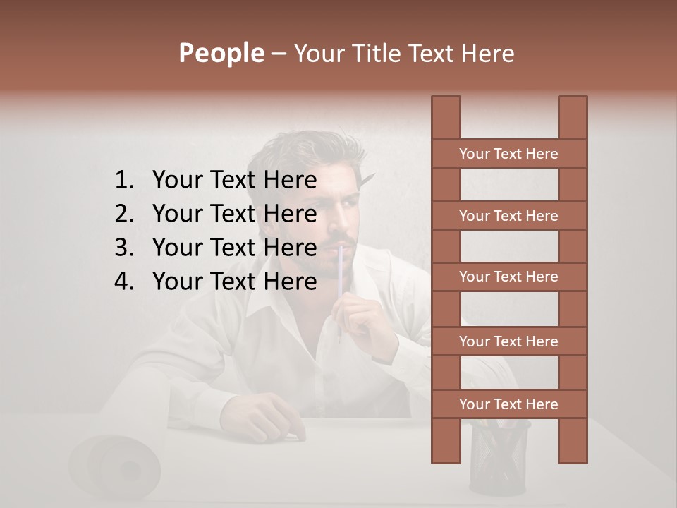 Draw Think Background PowerPoint Template