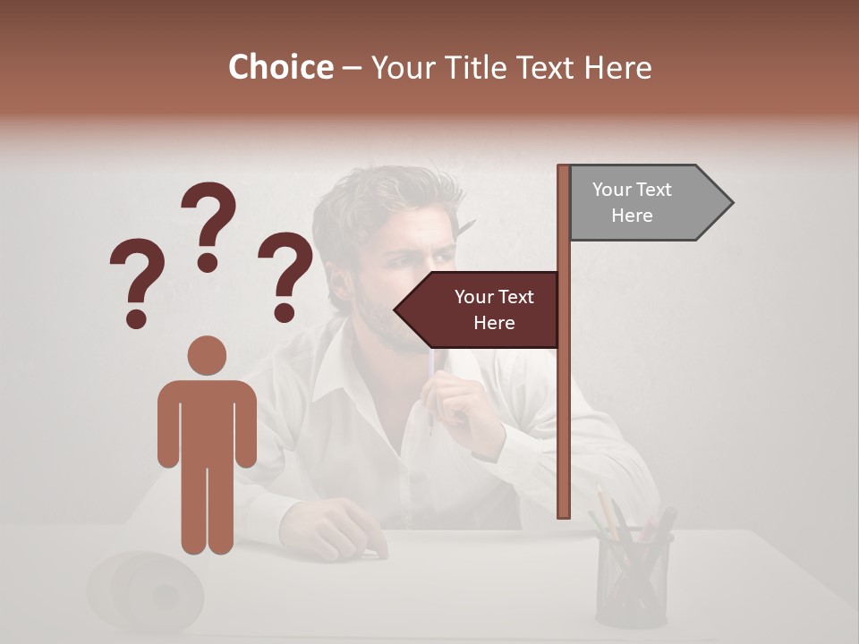 Draw Think Background PowerPoint Template