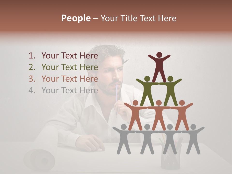 Draw Think Background PowerPoint Template