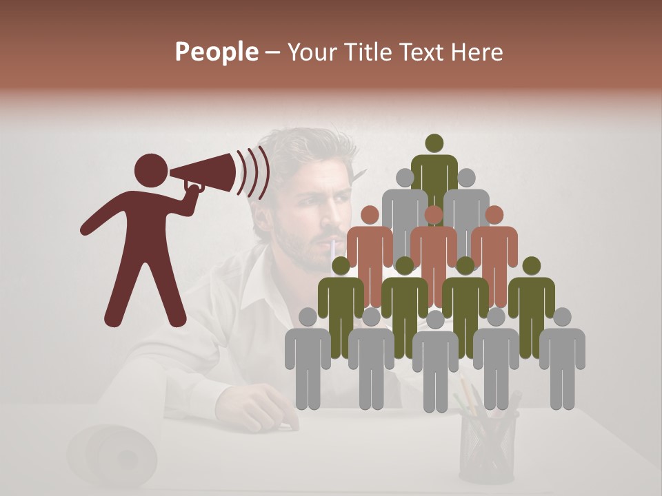 Draw Think Background PowerPoint Template