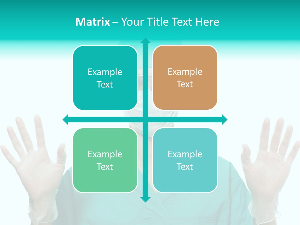 Medical Hand Up Hospital PowerPoint Template