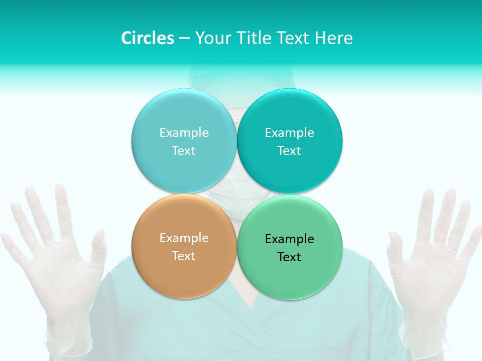 Medical Hand Up Hospital PowerPoint Template