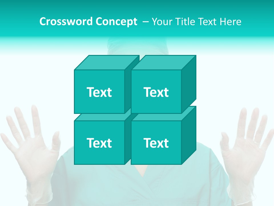 Medical Hand Up Hospital PowerPoint Template