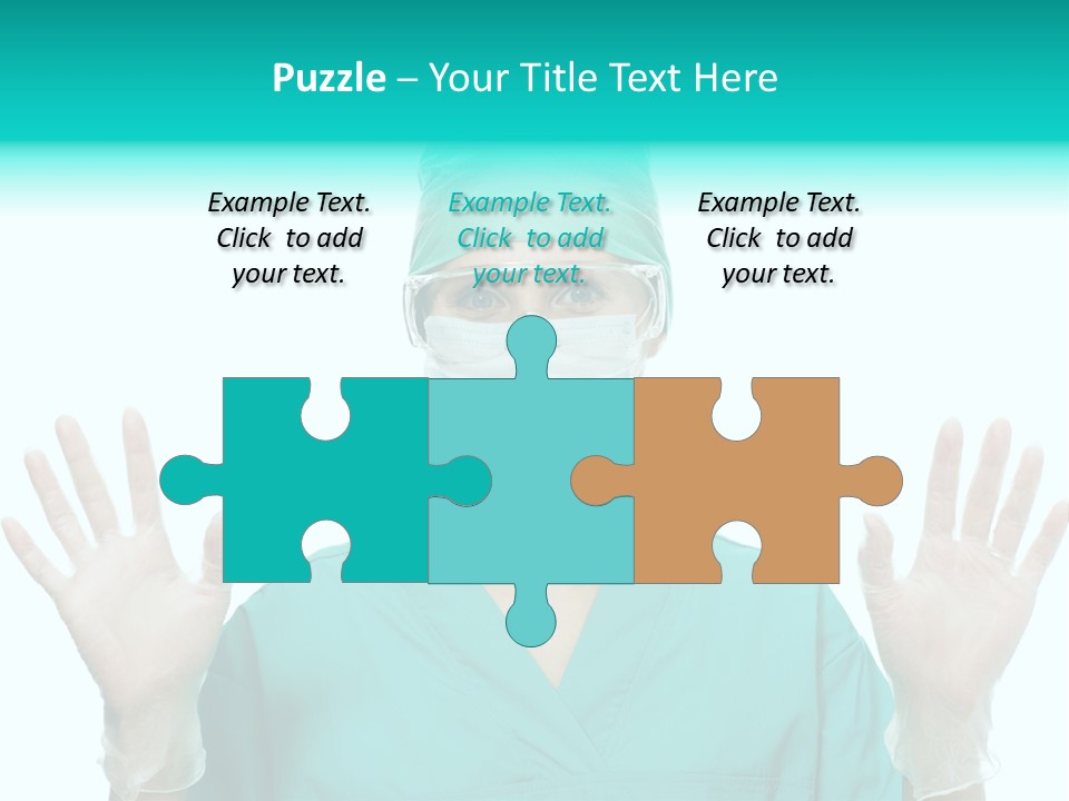 Medical Hand Up Hospital PowerPoint Template