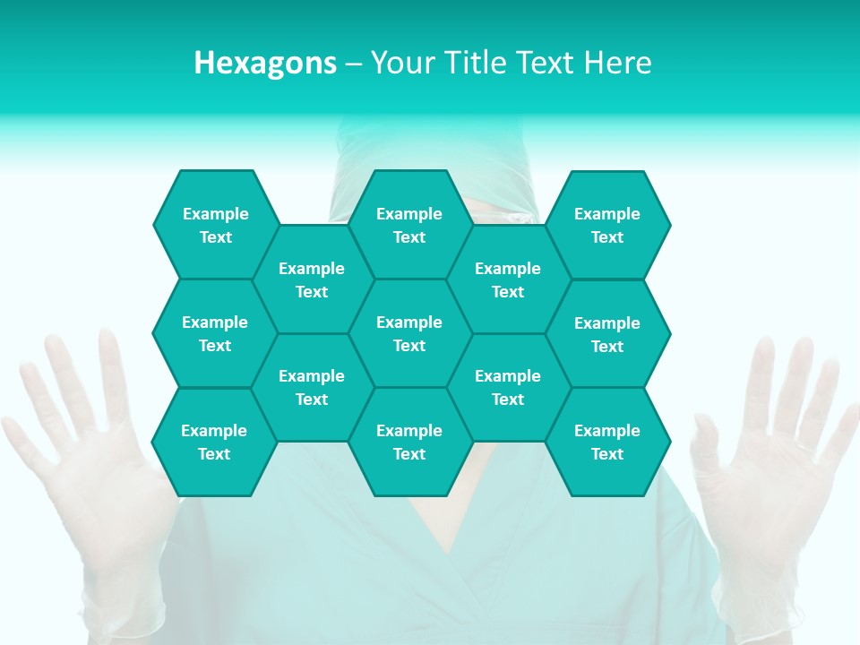 Medical Hand Up Hospital PowerPoint Template