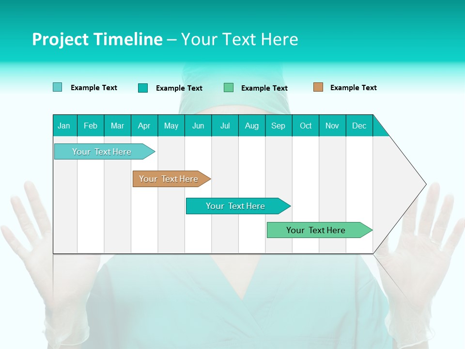 Medical Hand Up Hospital PowerPoint Template