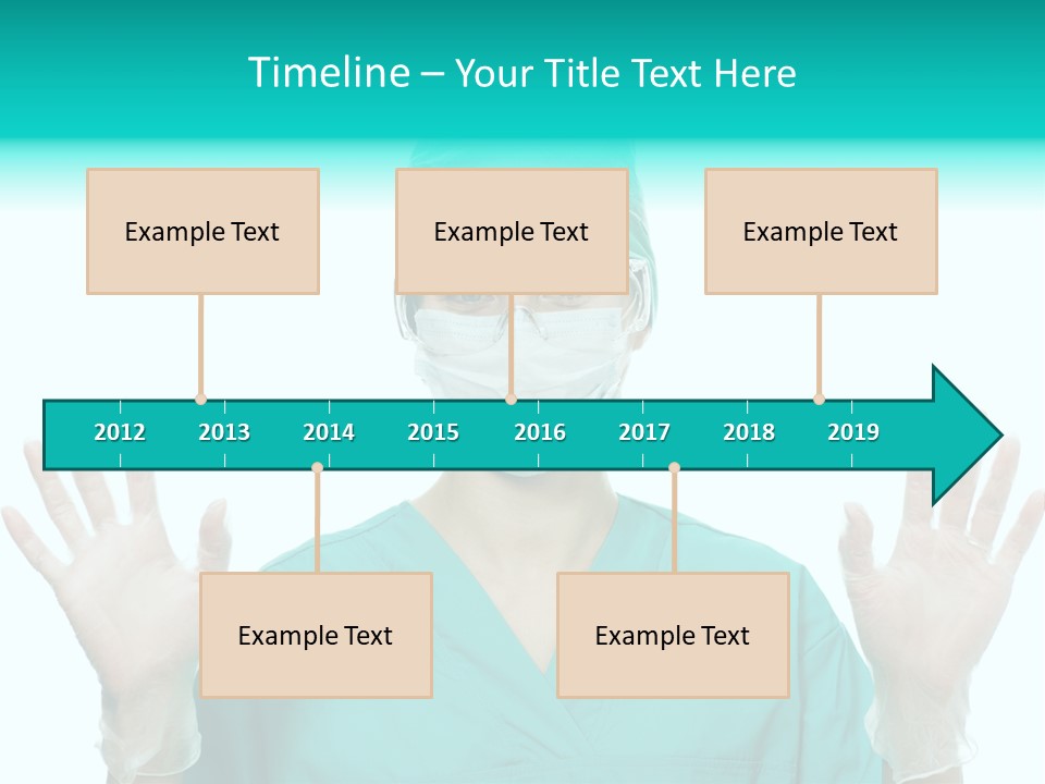 Medical Hand Up Hospital PowerPoint Template