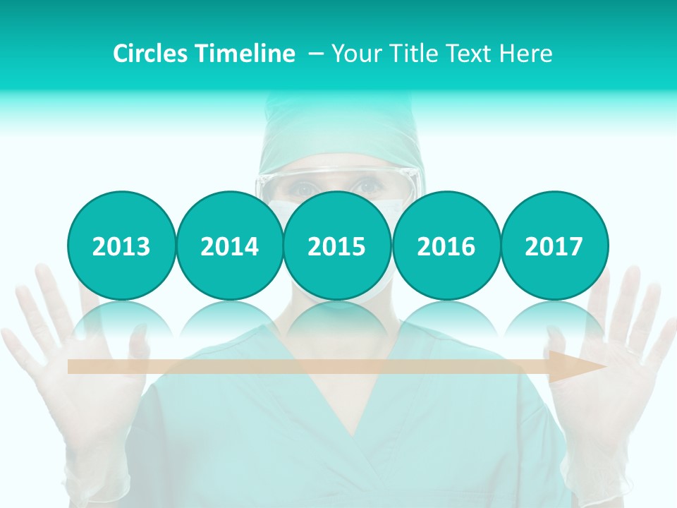 Medical Hand Up Hospital PowerPoint Template