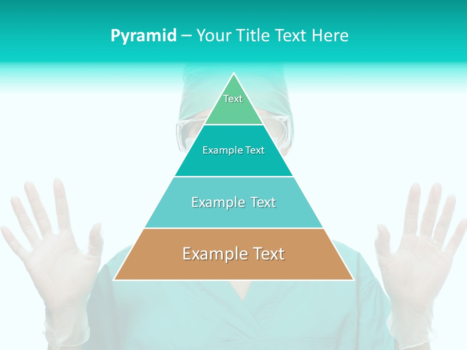 Medical Hand Up Hospital PowerPoint Template