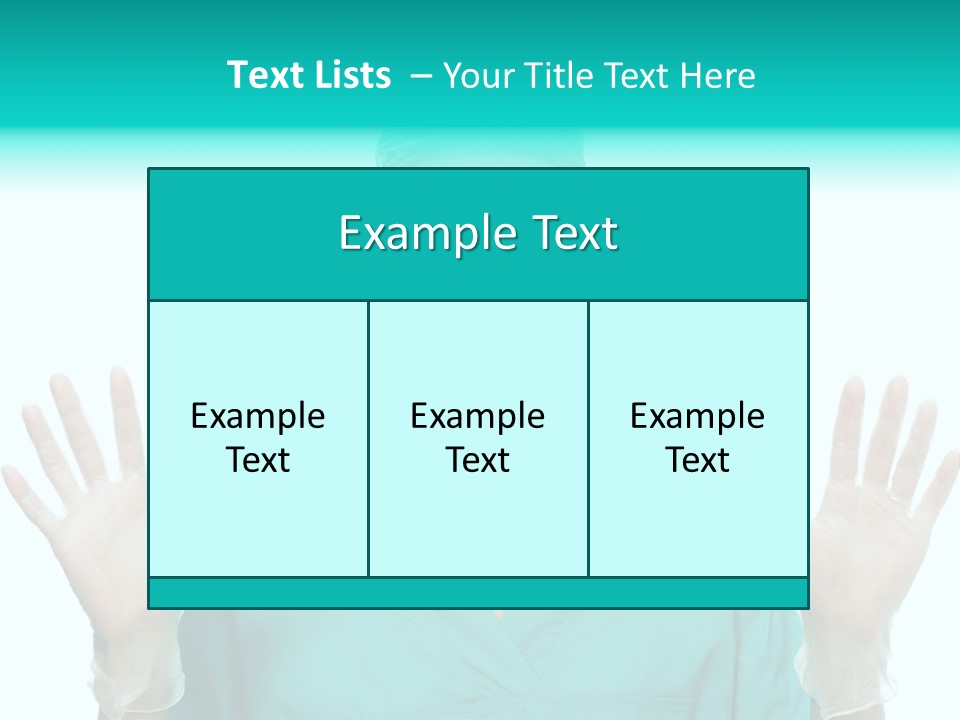 Medical Hand Up Hospital PowerPoint Template