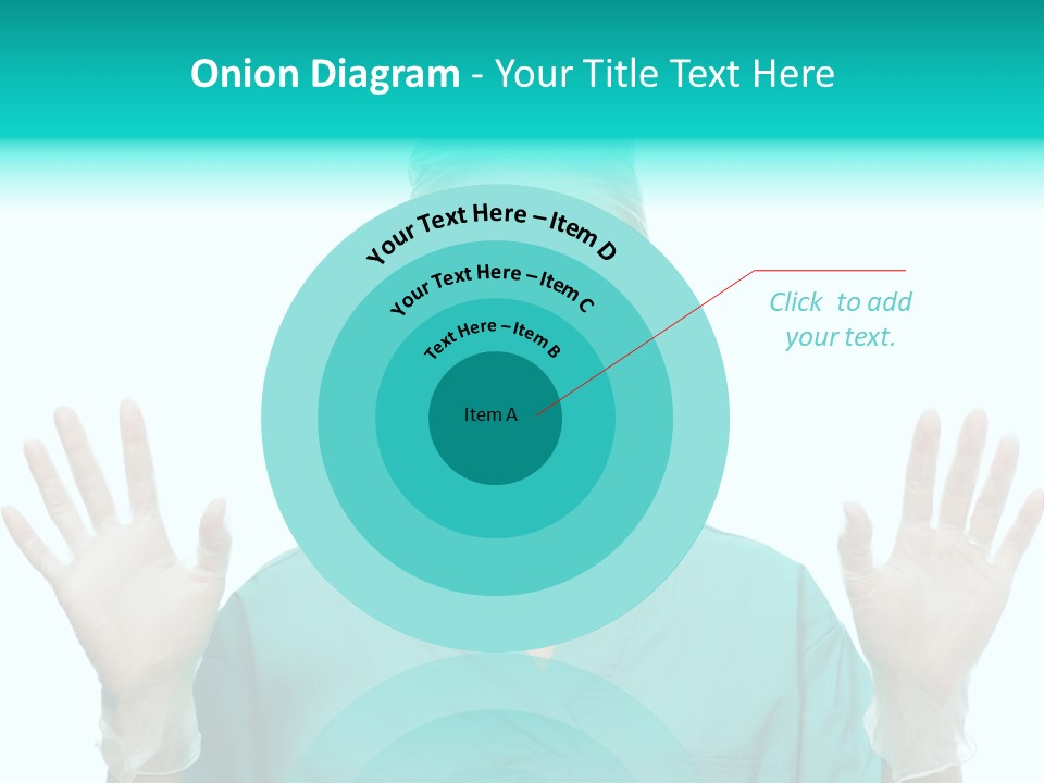 Medical Hand Up Hospital PowerPoint Template