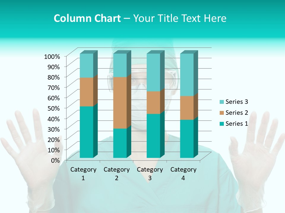 Medical Hand Up Hospital PowerPoint Template