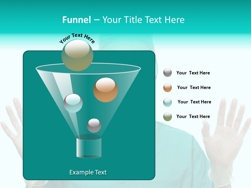 Medical Hand Up Hospital PowerPoint Template
