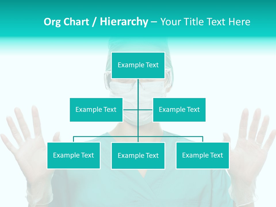 Medical Hand Up Hospital PowerPoint Template