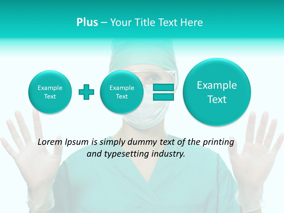 Medical Hand Up Hospital PowerPoint Template