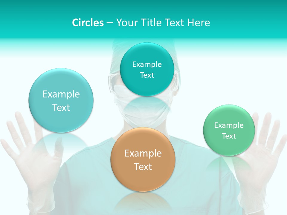 Medical Hand Up Hospital PowerPoint Template