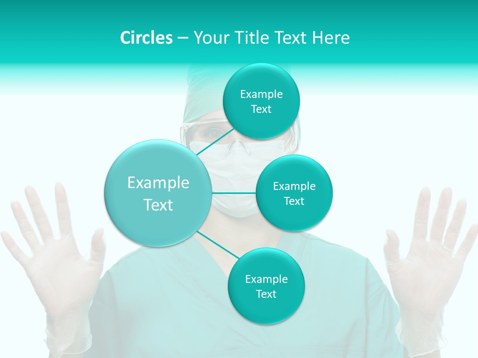 Medical Hand Up Hospital PowerPoint Template