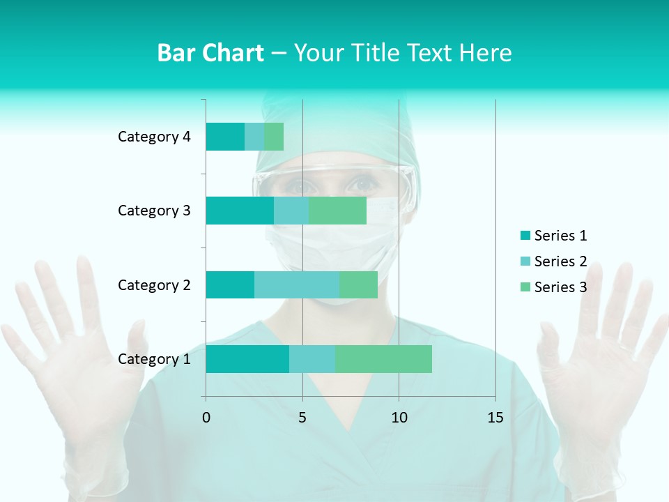 Medical Hand Up Hospital PowerPoint Template
