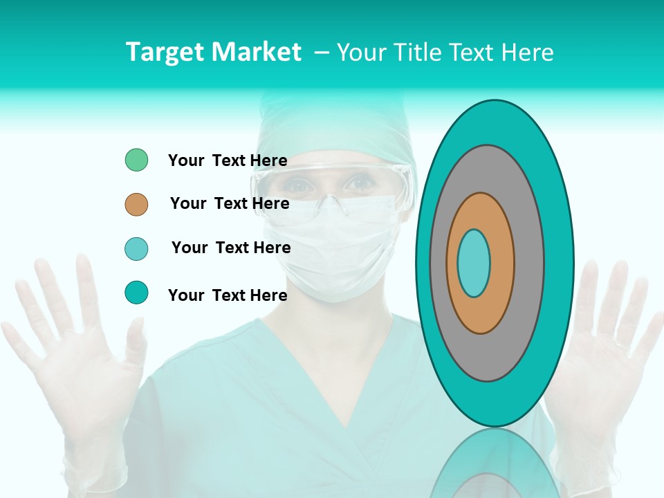 Medical Hand Up Hospital PowerPoint Template