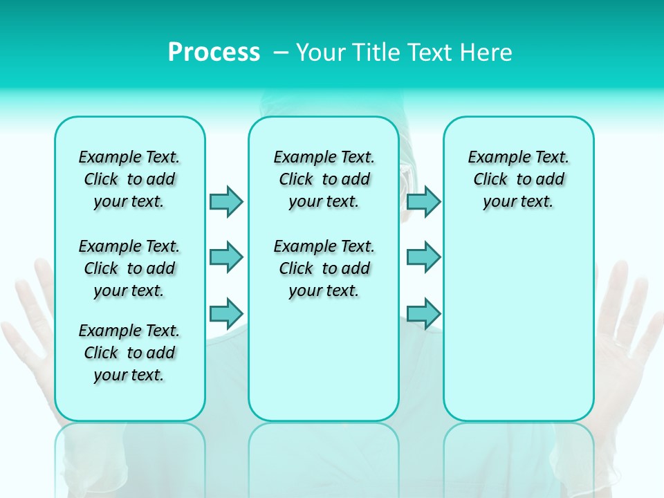 Medical Hand Up Hospital PowerPoint Template