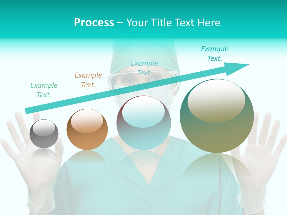 Medical Hand Up Hospital PowerPoint Template