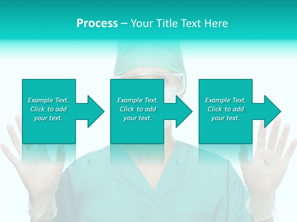 Medical Hand Up Hospital PowerPoint Template