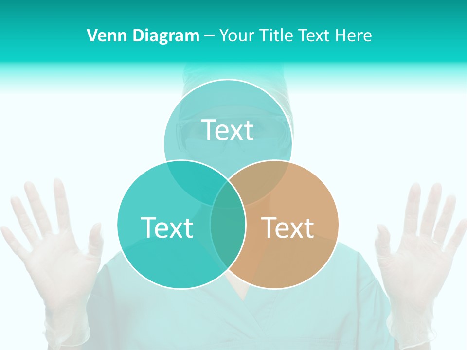 Medical Hand Up Hospital PowerPoint Template