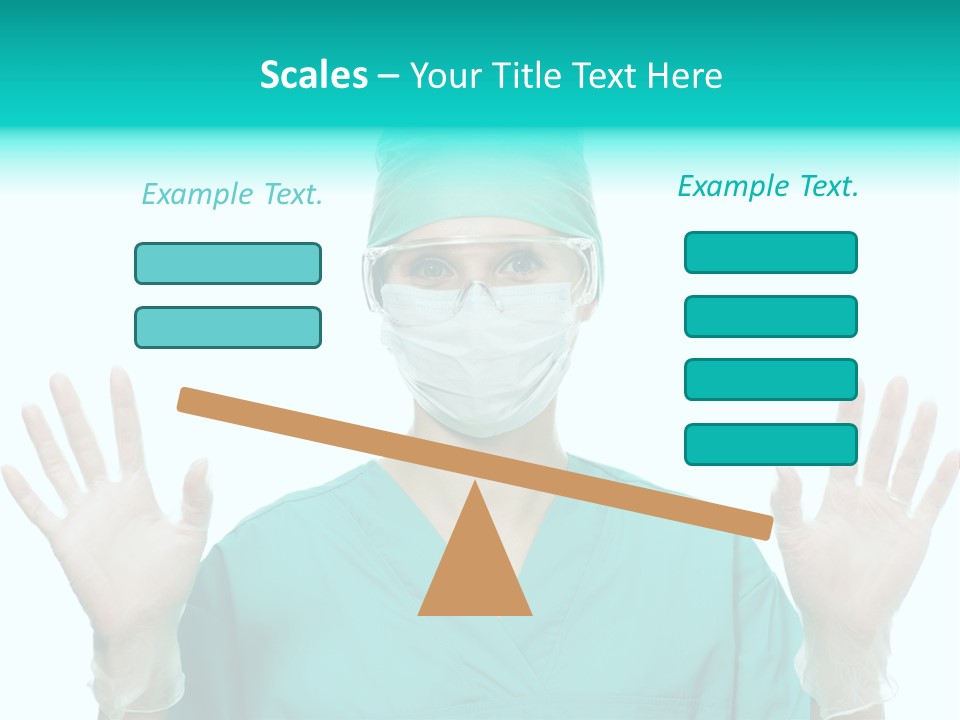 Medical Hand Up Hospital PowerPoint Template