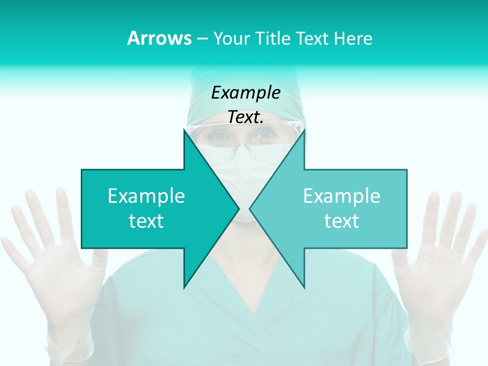 Medical Hand Up Hospital PowerPoint Template