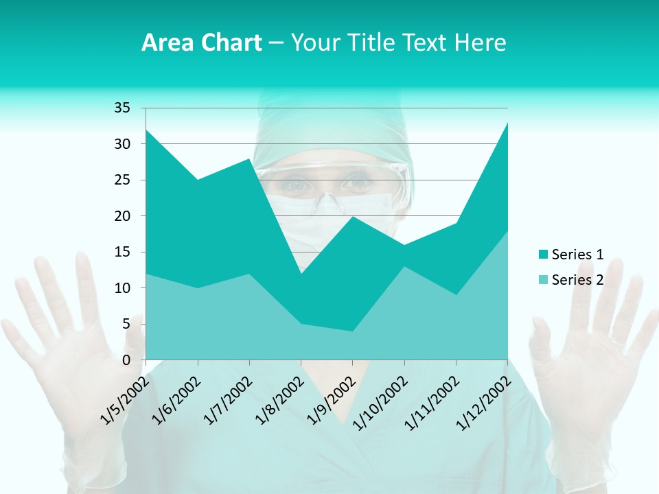 Medical Hand Up Hospital PowerPoint Template