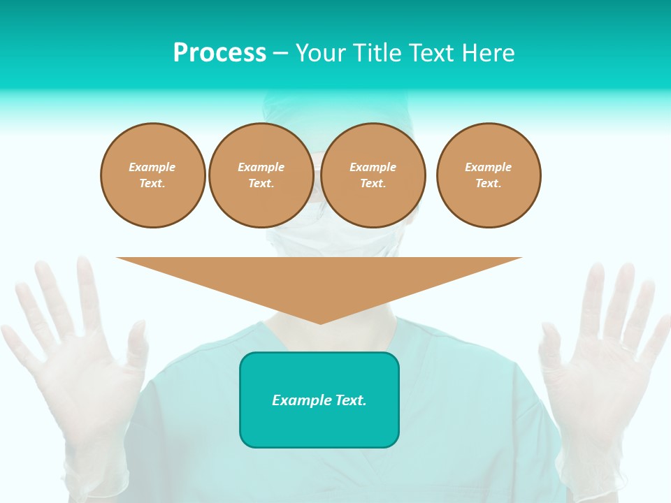 Medical Hand Up Hospital PowerPoint Template