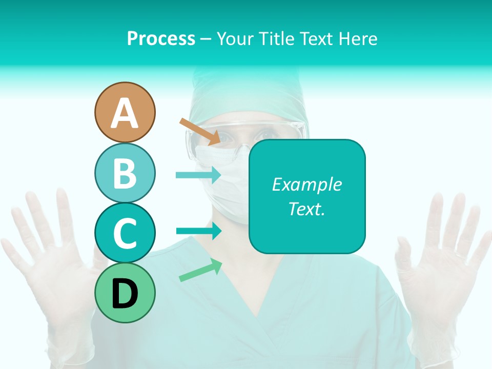 Medical Hand Up Hospital PowerPoint Template