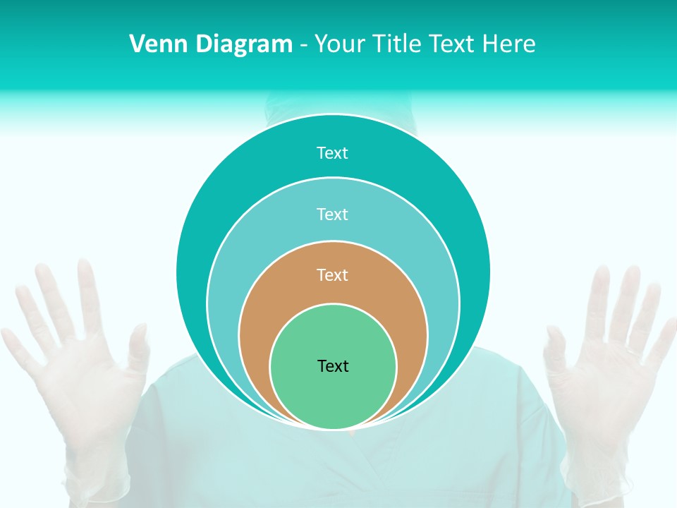 Medical Hand Up Hospital PowerPoint Template