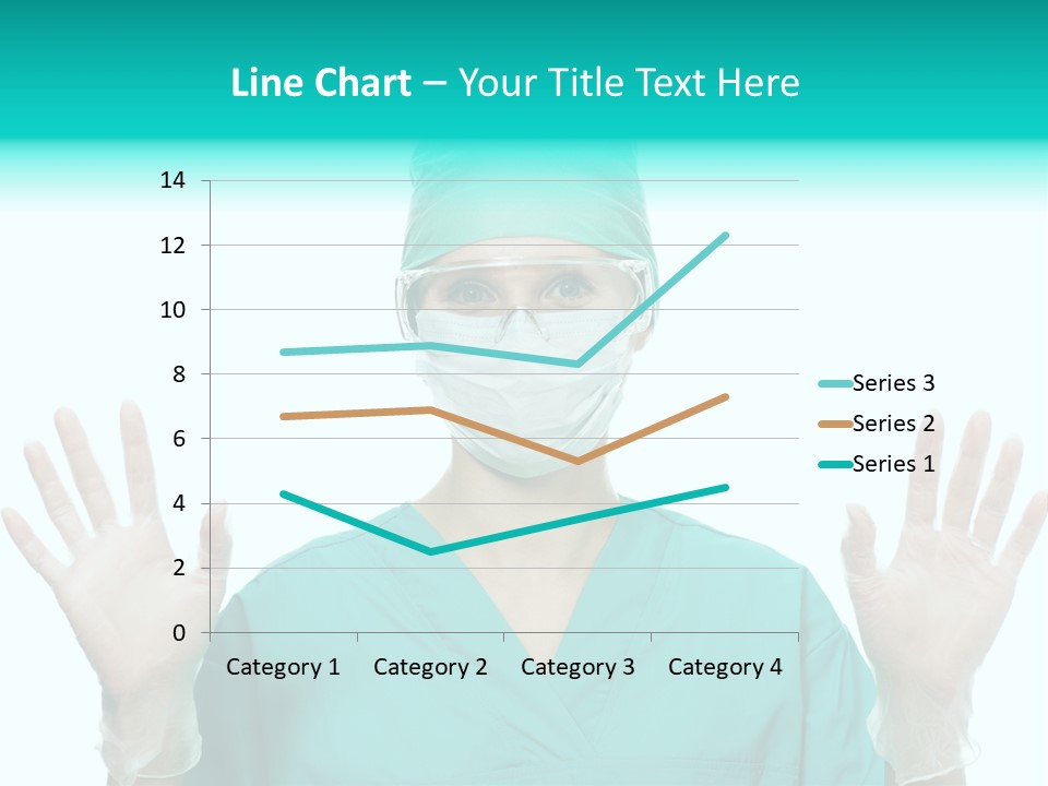 Medical Hand Up Hospital PowerPoint Template