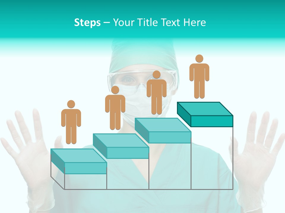 Medical Hand Up Hospital PowerPoint Template