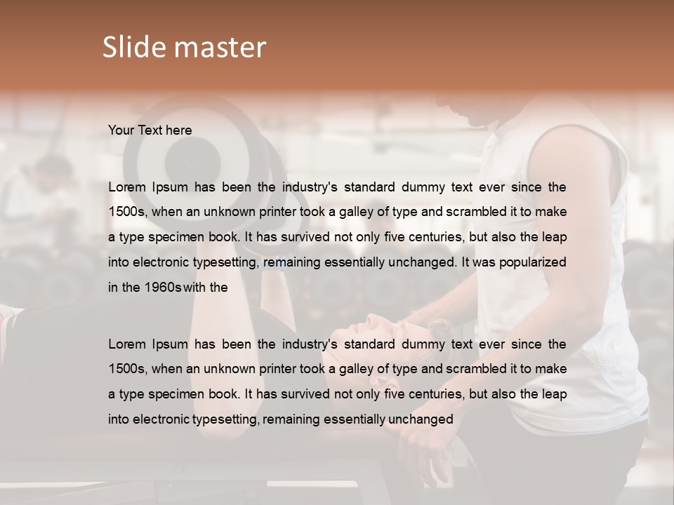 Biceps Working Powerful PowerPoint Template