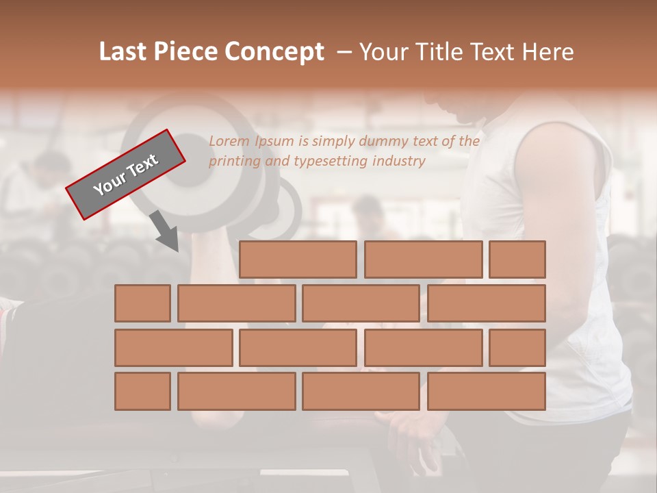 Biceps Working Powerful PowerPoint Template