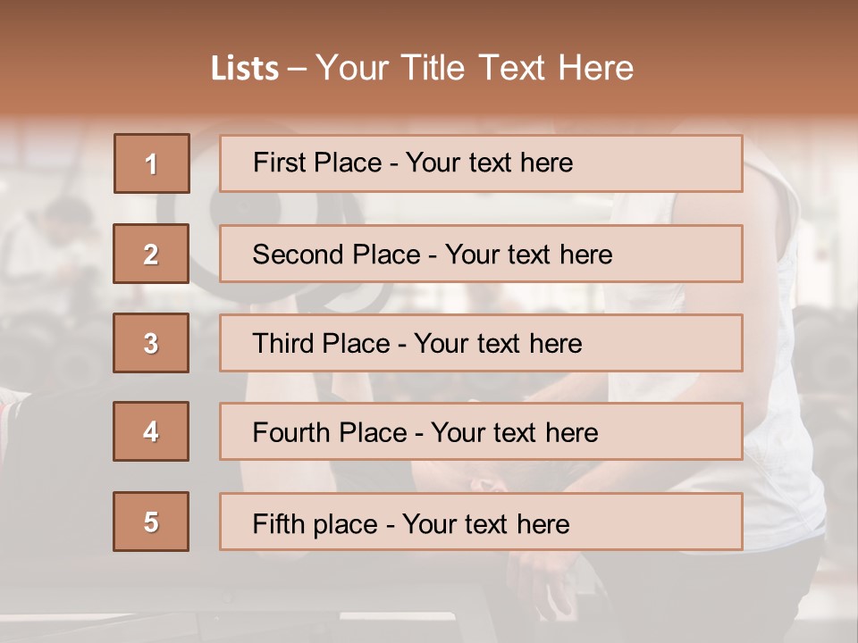 Biceps Working Powerful PowerPoint Template