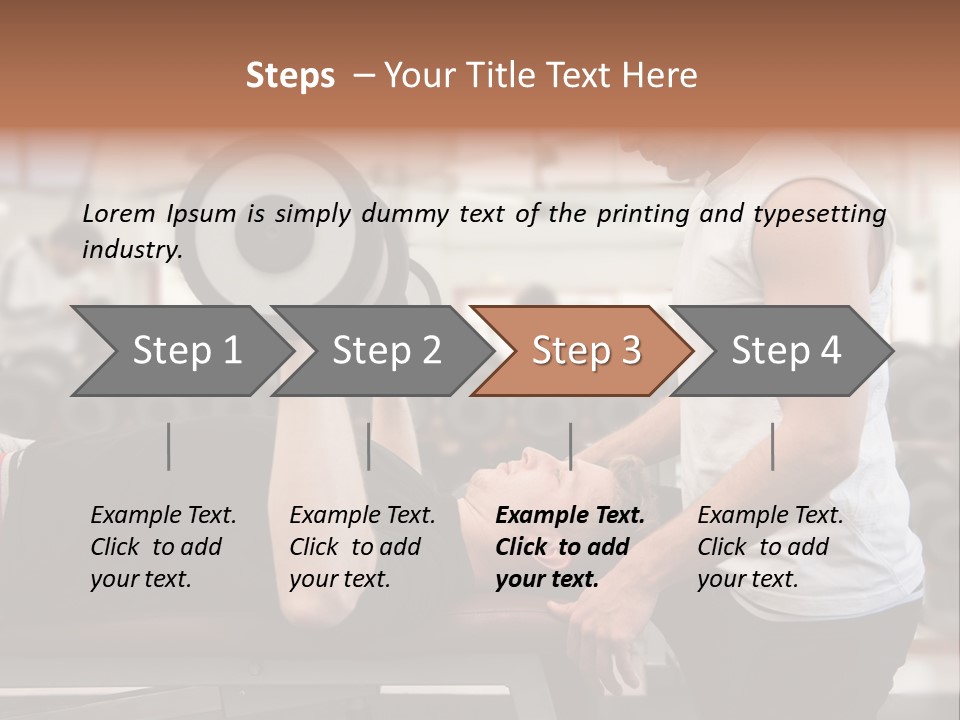 Biceps Working Powerful PowerPoint Template