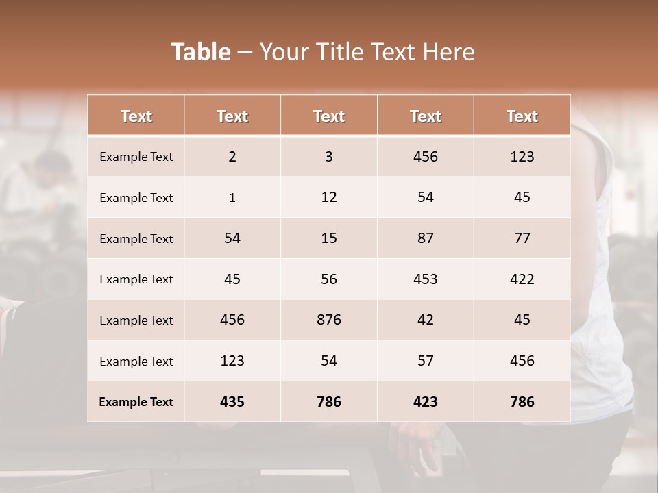 Biceps Working Powerful PowerPoint Template