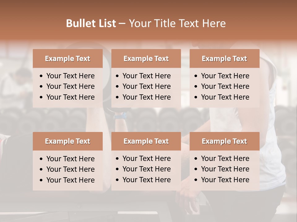 Biceps Working Powerful PowerPoint Template