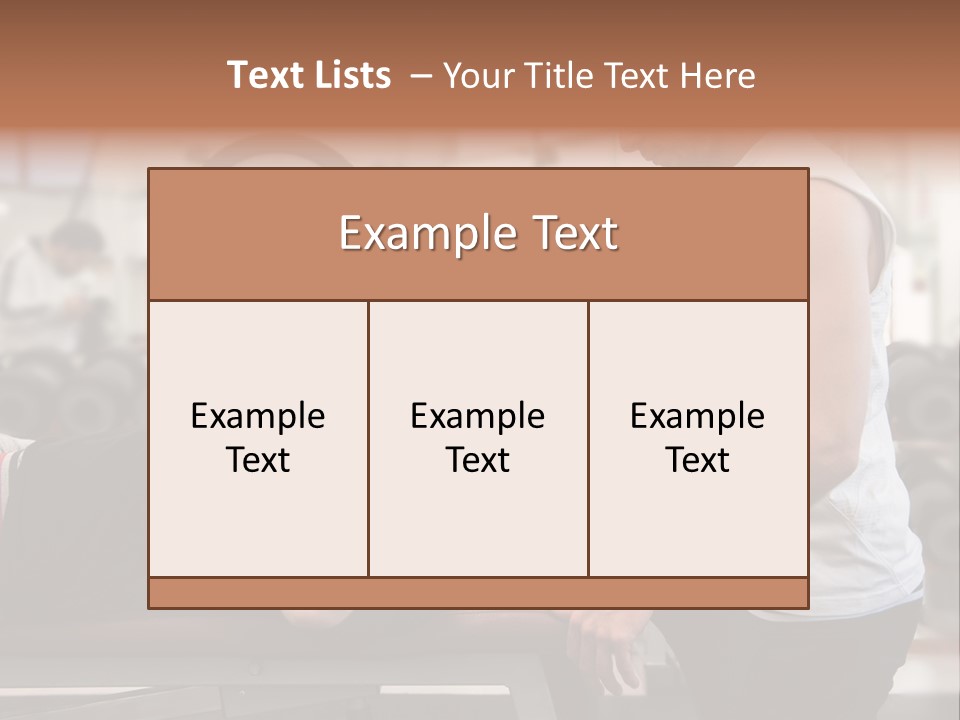 Biceps Working Powerful PowerPoint Template