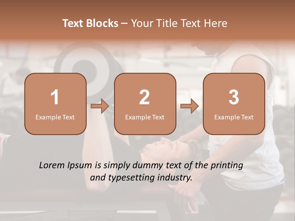Biceps Working Powerful PowerPoint Template