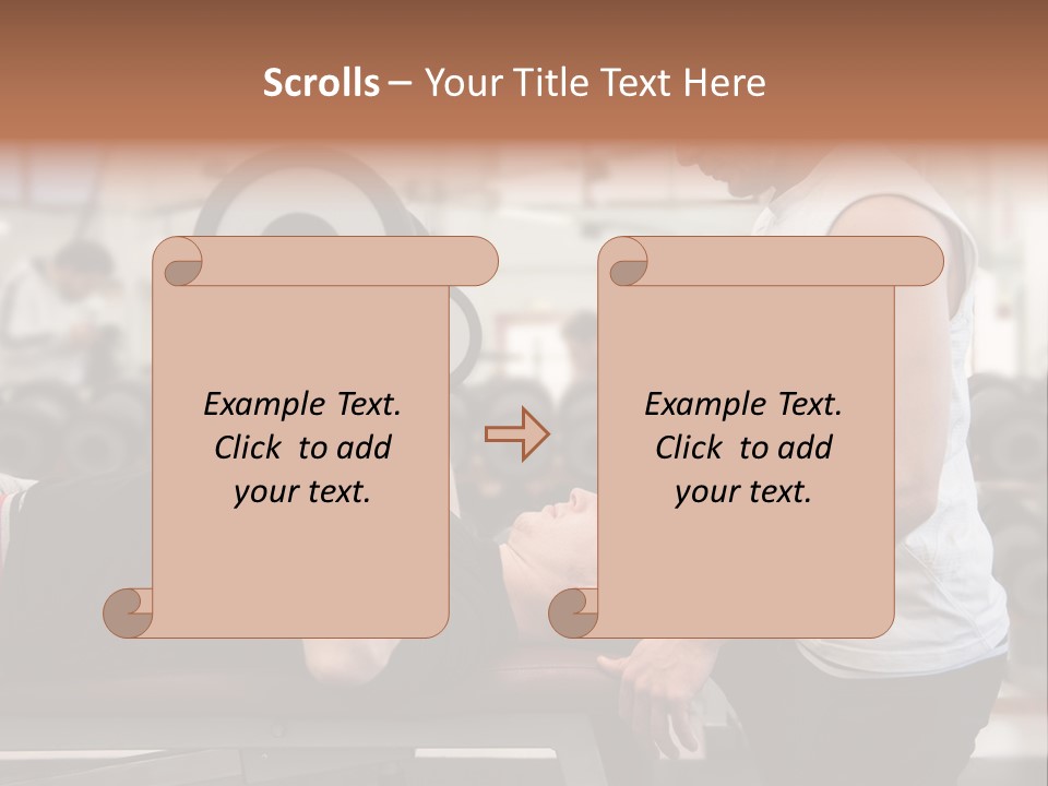 Biceps Working Powerful PowerPoint Template