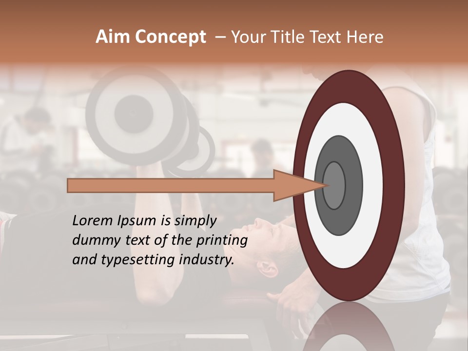 Biceps Working Powerful PowerPoint Template