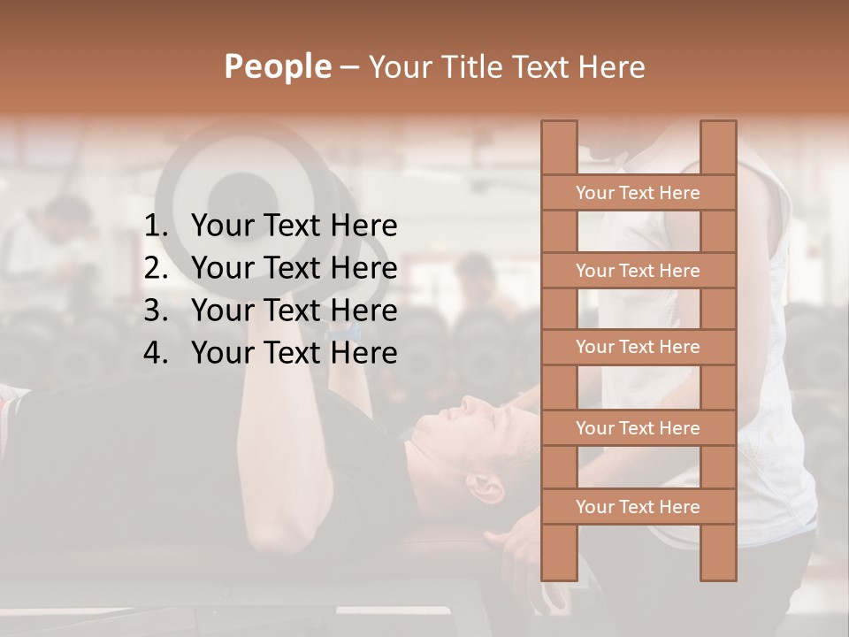 Biceps Working Powerful PowerPoint Template