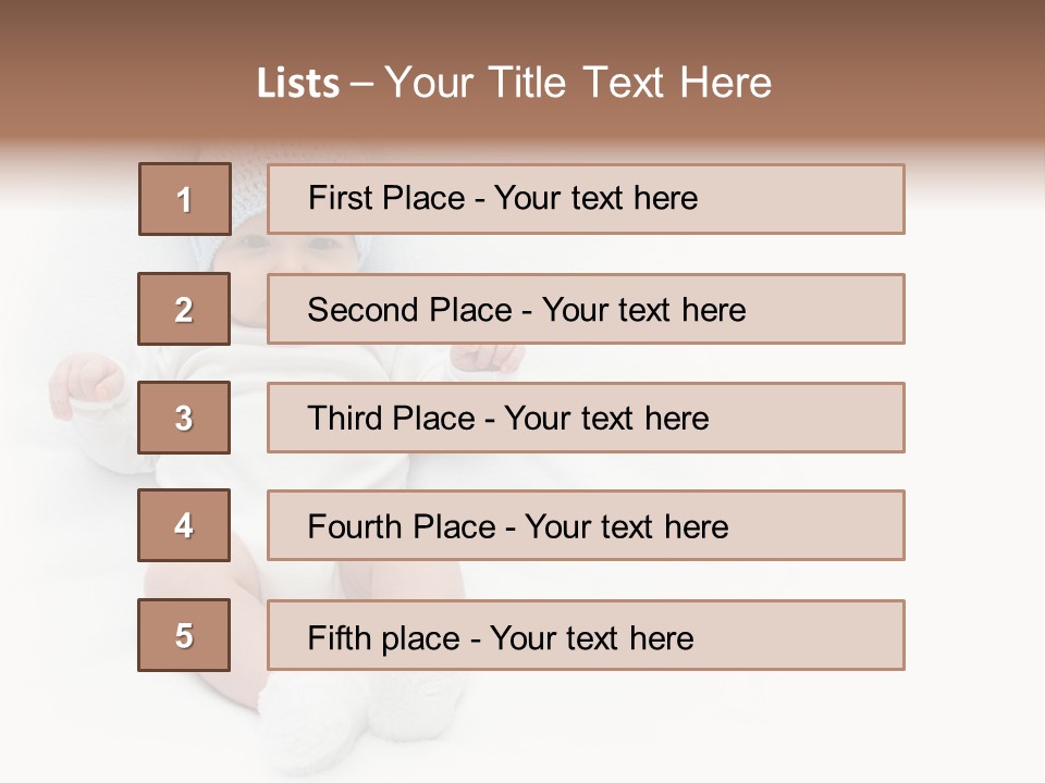 Adorable Warm Baby Cap PowerPoint Template